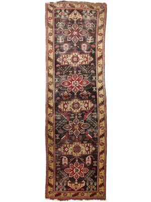 Antique Caucasian Karabagh Runner Rug