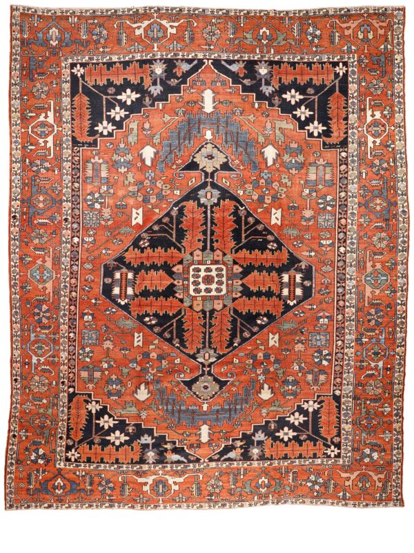 Antique Persian Serapi Rust