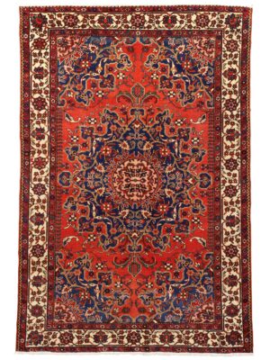 ANTIQUE TAFRISH RED AND BLUE