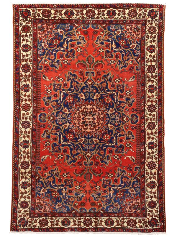 ANTIQUE TAFRISH RED AND BLUE