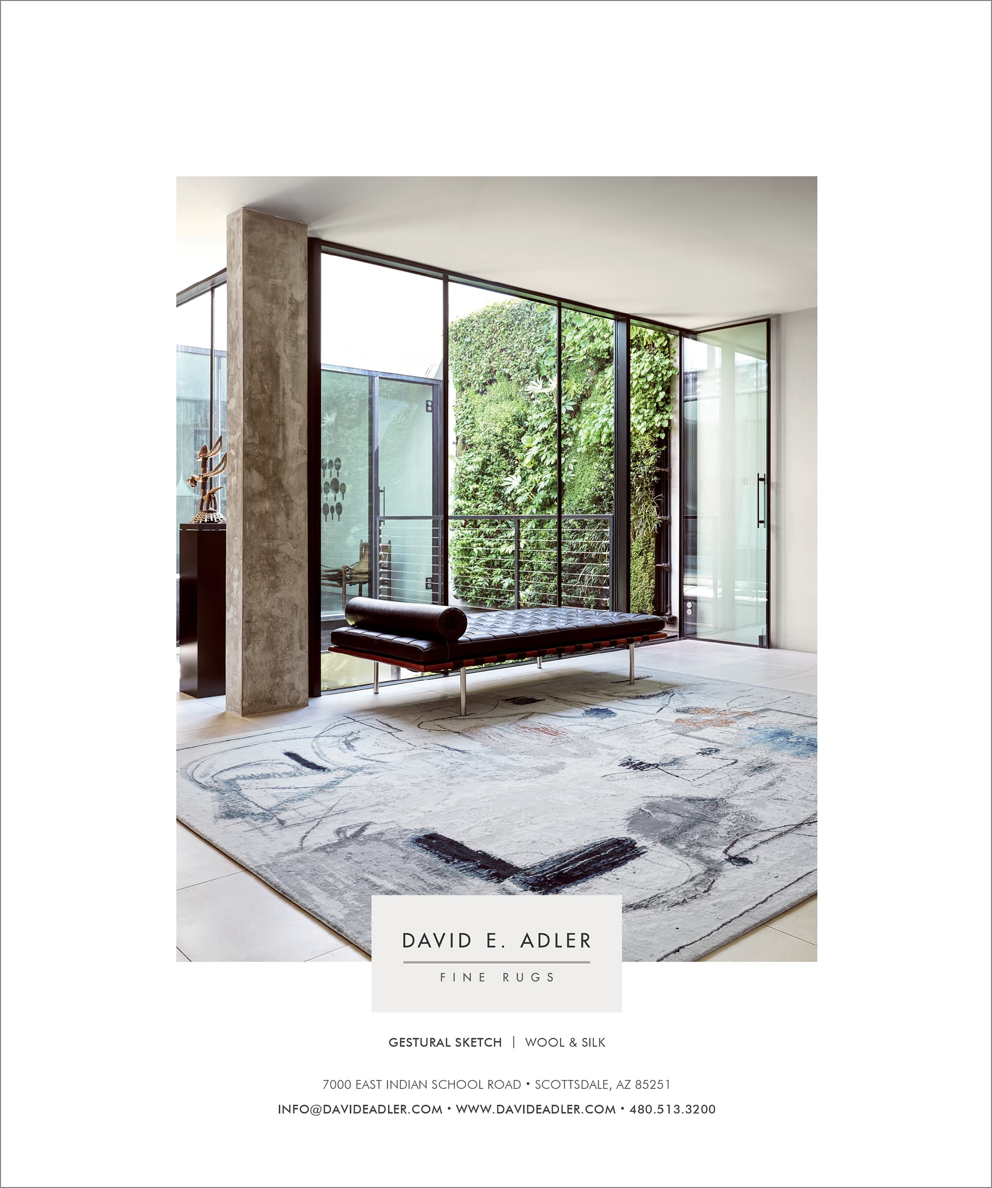 Luxe Magazine Ad May/June 2022 Issue, David E. Adler Fine Rugs