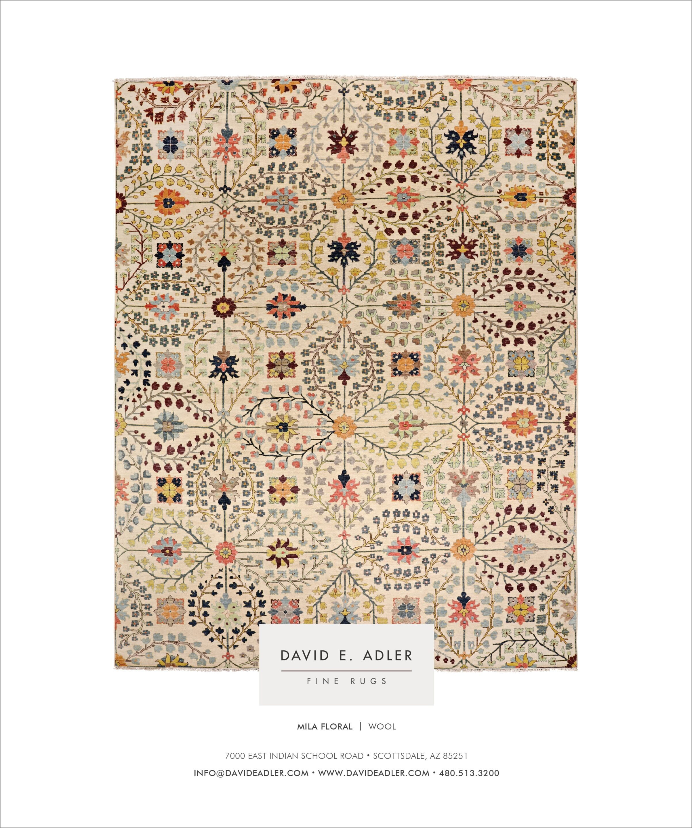 Luxe Magazine Ad Sept/Oct 2022 Issue, David E. Adler Fine Rugs