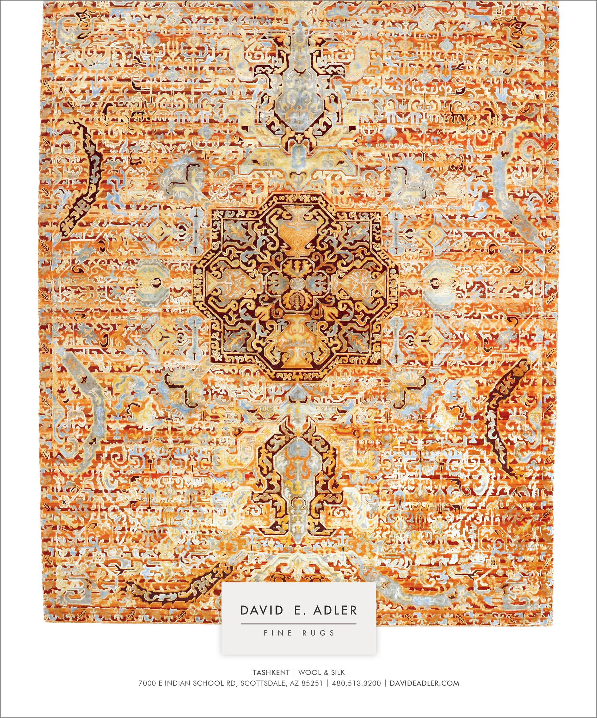 Phoenix Home & Garden Magazine Ad January 2019, David E. Adler Fine Rugs