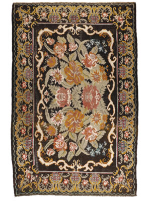 VINTAGE BESSARABIAN BLACK MULTI