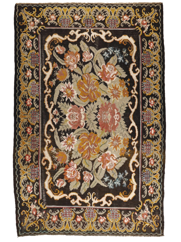 VINTAGE BESSARABIAN BLACK MULTI