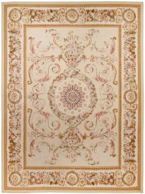 FLORAL BOUQUET AUBUSSON CREAM ROSE