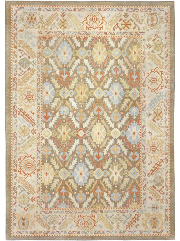 TURKISH OUSHAK TAUPE BEIGE