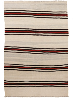 KILIM STRIPE CHOCOLATE RED