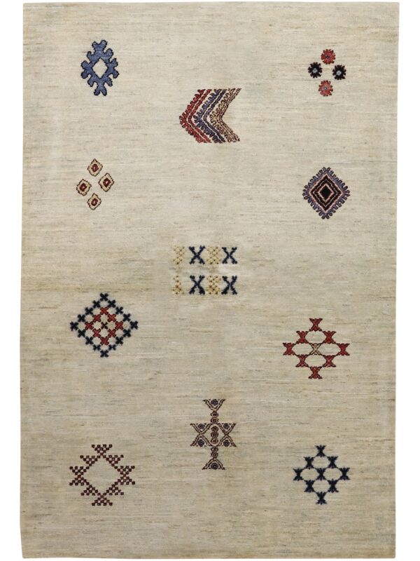MODERN TRIBAL LIGHT KHAKI MULTI