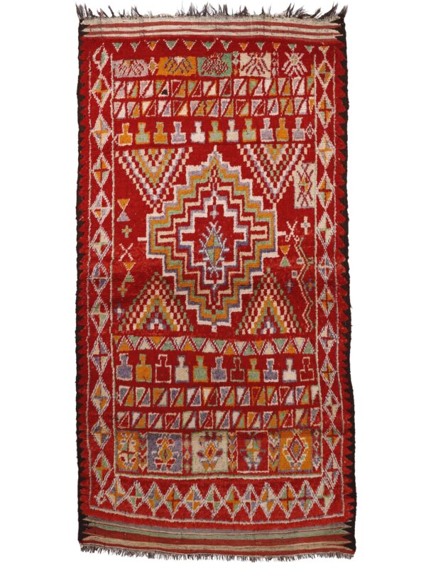 VINTAGE COLORFUL MOROCCAN RED