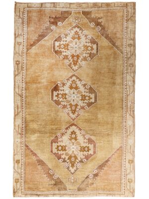 VINTAGE TURKISH OUSHAK CAMEL BLUSH