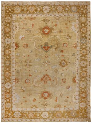 VINTAGE TURKISH OUSHAK GOLD
