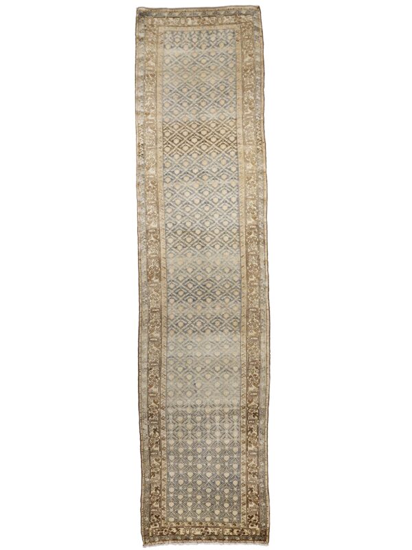 ANTIQUE PERSIAN HAMADAN IVORY BLUE