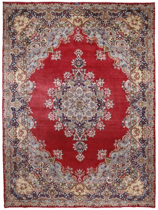 VINTAGE SAROUK RED MULTI