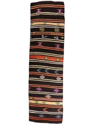 COLORFUL KILIM BLACK MULTI